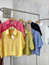 MATINEE Solid Color Crop Tops